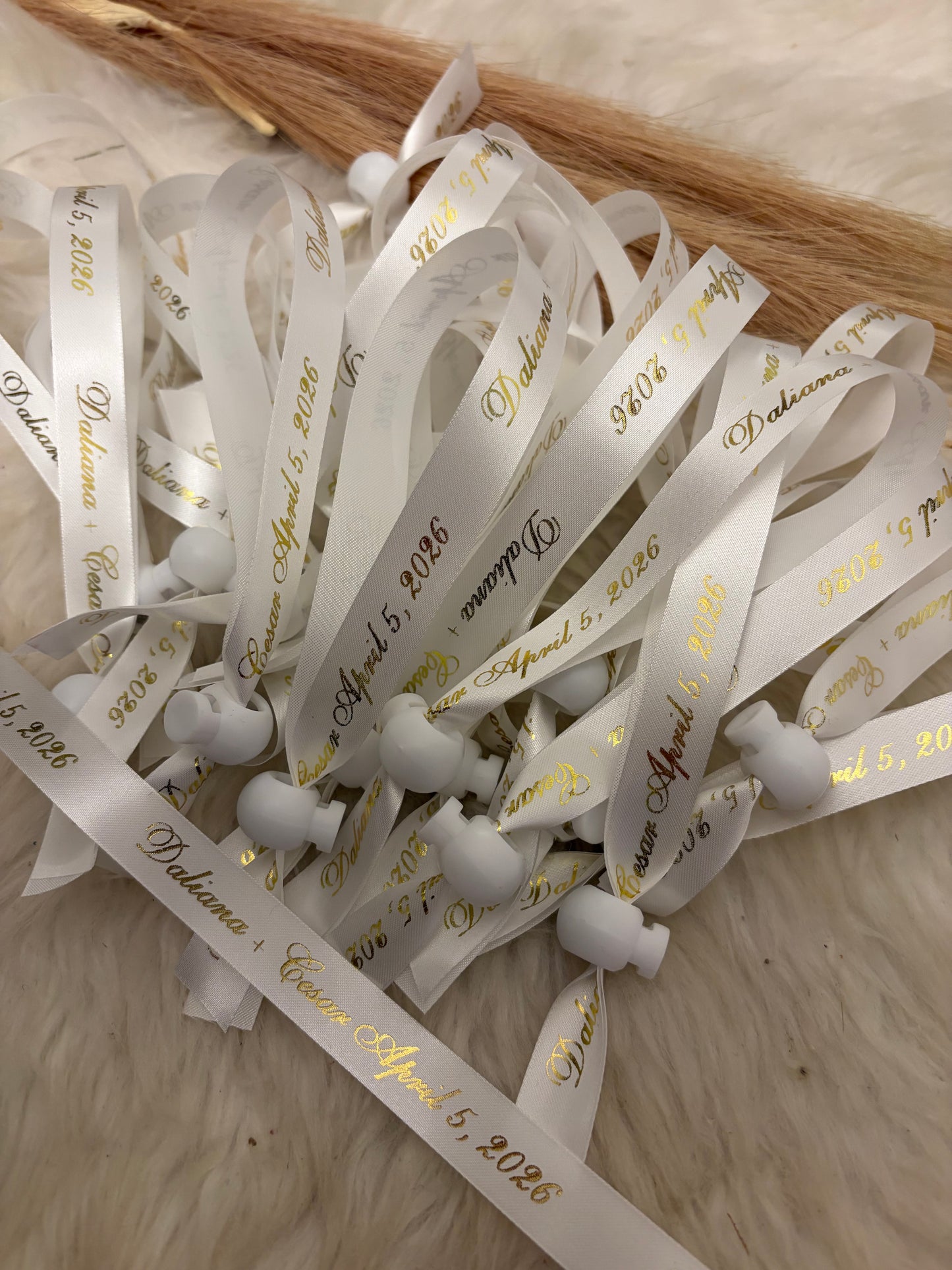 Custom Wedding Wristbands