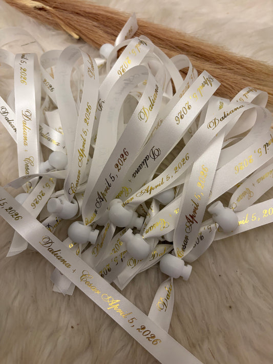Custom Wedding Wristbands