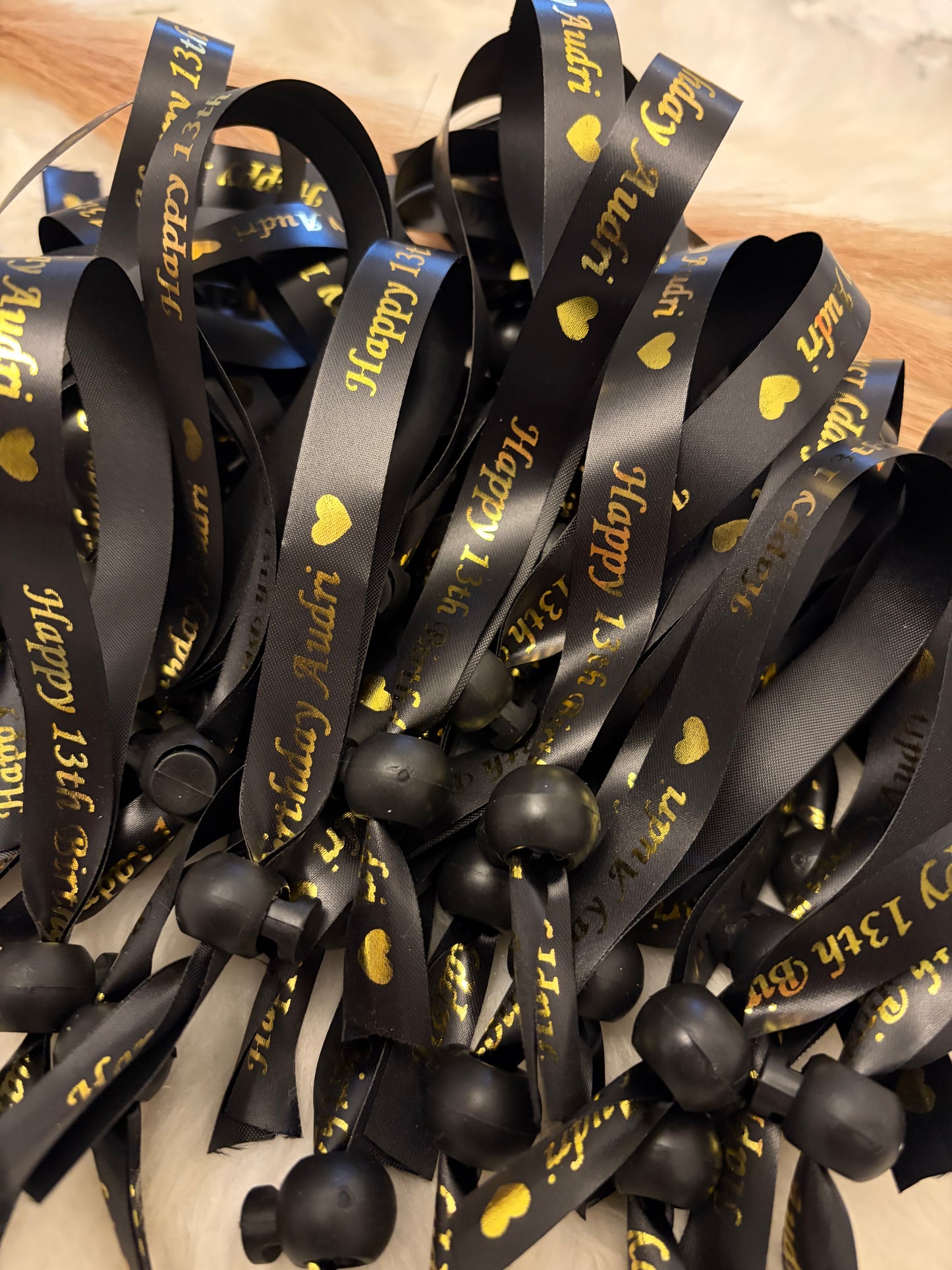 Custom Birthday Wristbands