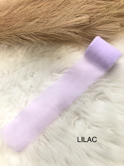 lilac chiffon ribbon