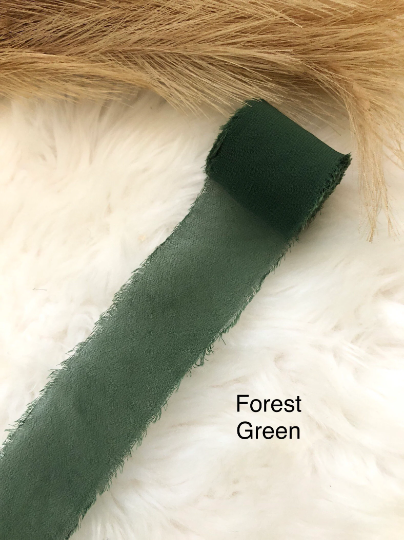 40mm Frayed Edge Chiffon Ribbon