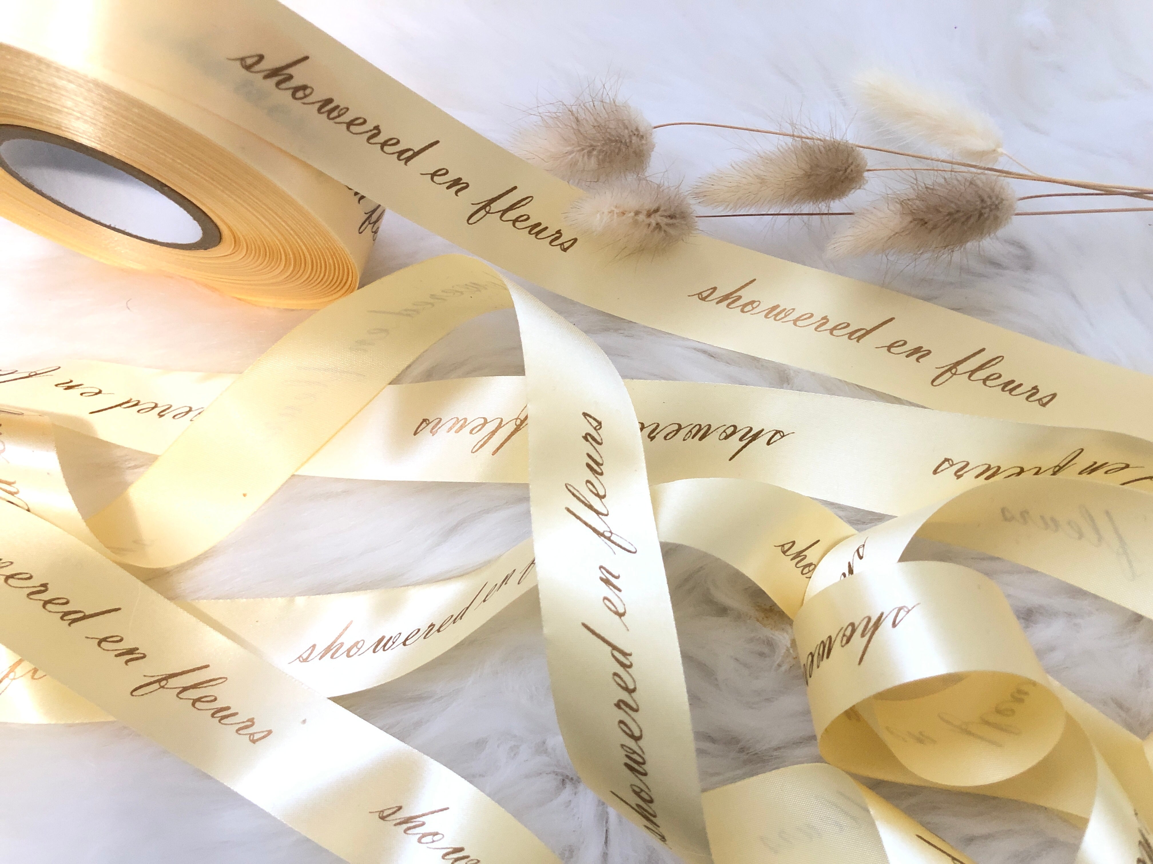 Printed sale wedding ribbon