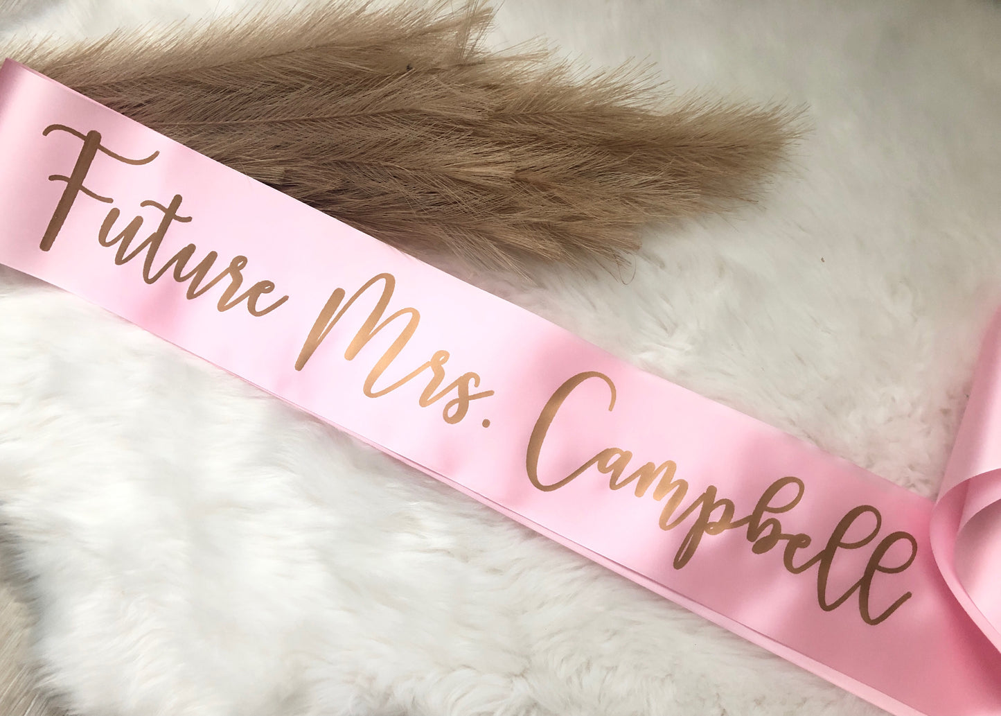 pink future mrs sash