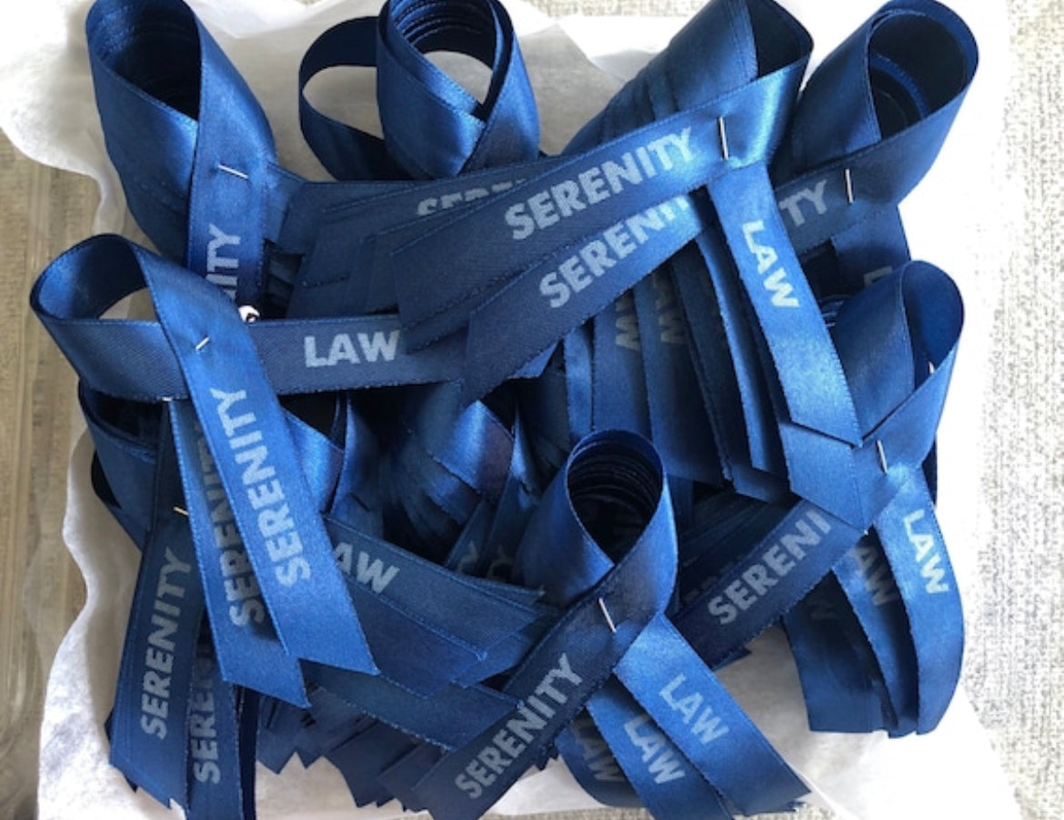 blue awareness ribbons