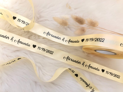 Wedding Ribbon  Shop Personalized Ribbons For Wedding Favors