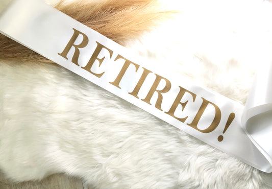 Retirement Sash